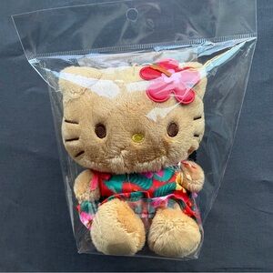 Sanrio X Hawaiian Host Tan skin Hello Kitty Plush /keychain
